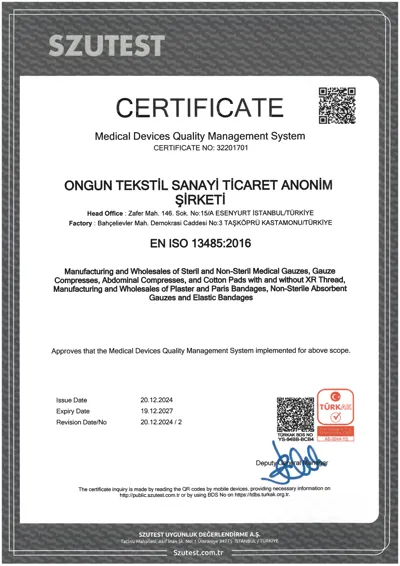 SERTİFİKA